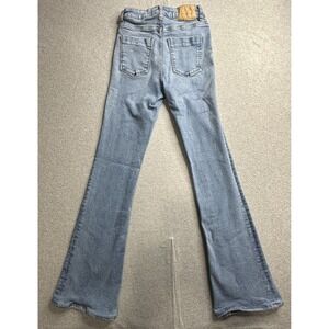 Zara Jeans Womens 2 Flare Leg High Rise Denim YKK Zip Denim Collection Pants